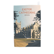 Exeter Cathedral, Devon Tea Towel